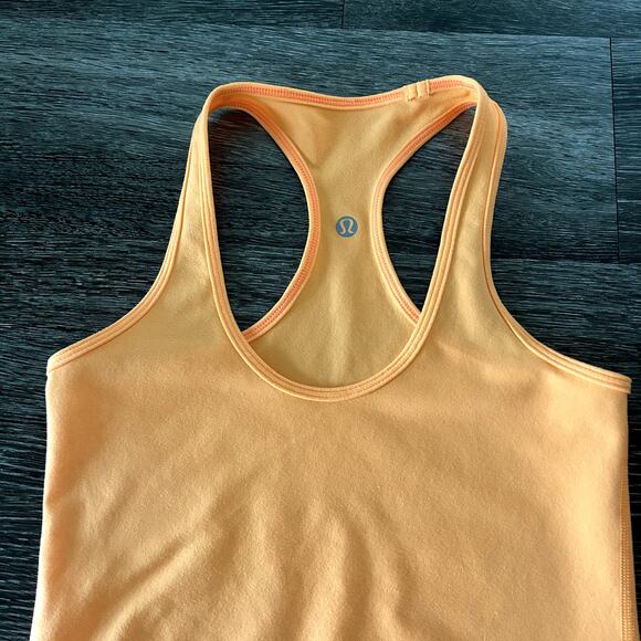 Lululemon Cool Racerback Tank Creamsicle Pop Sz 4 First Release Classic Core Top - Picture 8 of 14